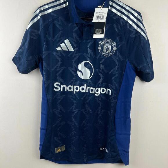 Adidas Man United 2024 Away Authentic Jersey S Navy Soccer Shirt NWT - Picture 1 of 8